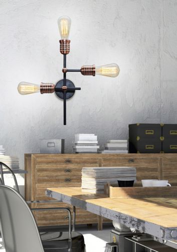 Kirimu ampla 3x60W E27 czarny na Arena.pl