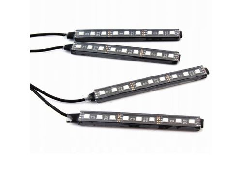 Oświetlenie wnętrza auta samochodu led bluetooth na Arena.pl