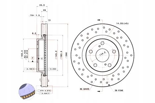 TARCZA HAM PRZOD 296X28 V XTRA BREMBO na Arena.pl