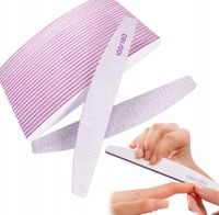 50 szt Pilnik do rąk półksiężyc (łódka) papierowy Zebra 50 szt
