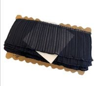 Taśma elastyczna plisowana żorżeta 8 cm ( 1 mb ) Granatowa