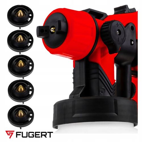 PISTOLET DO MALOWANIA ŚCIAN ELEKTRYCZNY NATRYSKOWY DO FARB 750W 5 DYSZ na Arena.pl