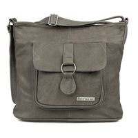 Szara Torebka Skórzana Damska A4 Duża Torba Beltimore T71