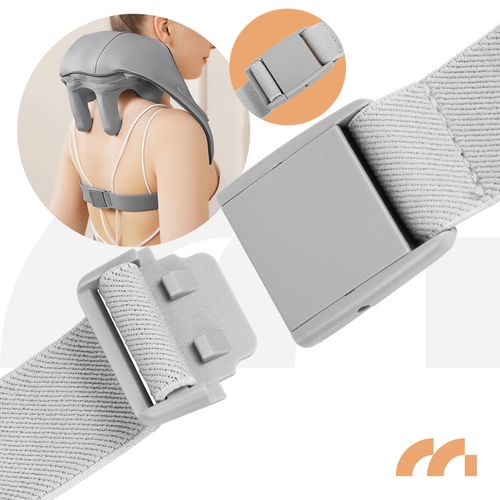 Bezprzewodowy Masażer do Szyi Karku Barków Shiatsu Pas Masujący Grzejący na Arena.pl