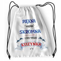 Plecak Dla Kuzynki Sportowy Szkolny Worek Torba Z Nadrukiem Ze Zdjęciem