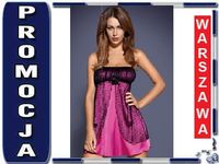 OBSESSIVE Fucsia babydoll i stringi SEXI