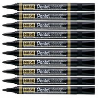 Marker permanentny 1.1mm czarny Pentel N850 -10szt