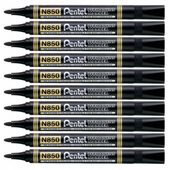 Marker permanentny 1.1mm czarny Pentel N850 -10szt