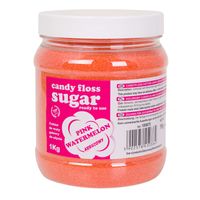 kolorowy cukier do waty cukrowej różowy o smaku arbuzowym 1kg