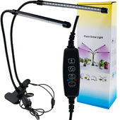 PANEL LED LAMPA DO UPRAWY ROŚLIN WZROSTU DOŚWIETLANIA KLIPS REGULACJA TIMER