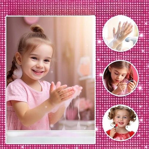 Kuferek do Makijażu dla Dzieci Zestaw Kosmetyków Bezpieczne Cienie Pomadki na Arena.pl