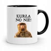 Kubek Czarny Nosacz Janusz Kurła No Nie Prezent Z Nadrukiem Ze Zdjęciem