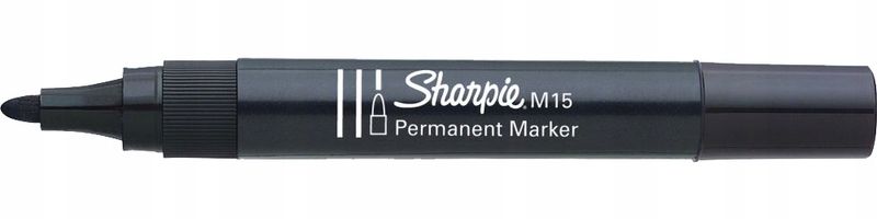 Marker Sharpie Permanent M15 Czarny Ok (12) 2117 zdjęcie 3