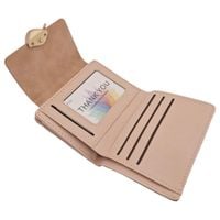 Portfel Damski ze Sztucznej Skóry Jasnoróżowy