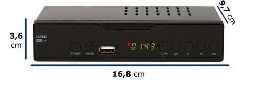 TUNER DEKODER DVB-T2 TV NAZIEMNEJ H.265 HEVC FULL HD USB HDMI PILOT na Arena.pl