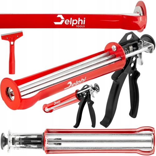 PISTOLET WYCISKACZ DO SILIKONU KLEJU MAS GĘSTYCH FUG AKRYLU MOCNY na Arena.pl