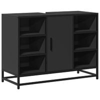 Szafka pod umywalkę, czarna, 80x33x60 cm