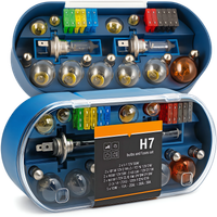 ZESTAW ZASOBNIK KOMPLET ŻARÓWEK ZAPASOWYCH 2x H7 12V + BEZPIECZNIKI 30 ELEM