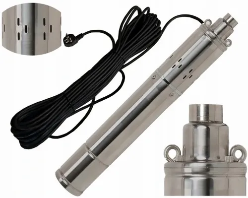 POMPA GŁĘBINOWA ŚRUBOWA DO WODY CZYSTEJ STUDNI WIERCONA 4" + KABEL 20M na Arena.pl