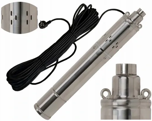 POMPA GŁĘBINOWA ŚRUBOWA DO WODY CZYSTEJ STUDNI WIERCONA 4" + KABEL 20M zdjęcie 1