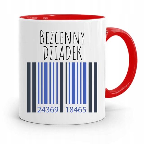 Kubek Czerwony Na Dzień Dziadka Bezcenny Dziadek Z Nadrukiem Ze Zdjęciem na Arena.pl