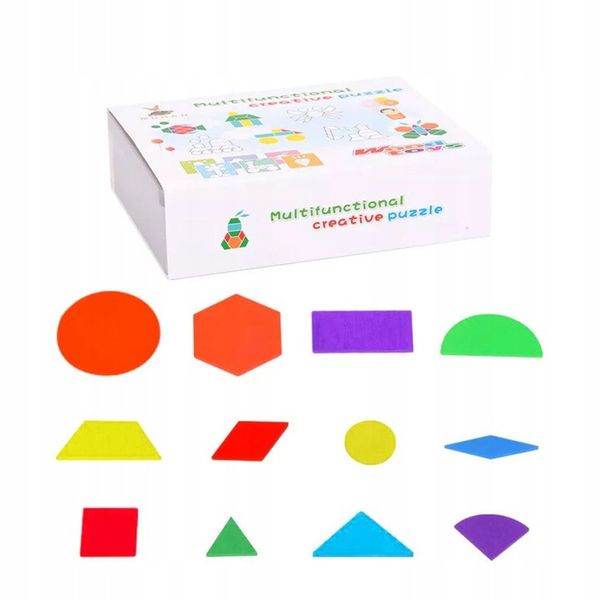 MAGNETYCZNE PUZZLE MONTESSORI UKŁADANKA GRA KLOCKI zdjęcie 4