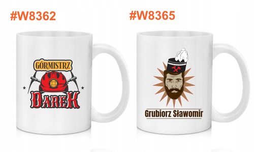 Prezent dla Górnika Barbórkę Urodziny Kubek z Nadrukiem + Imię na Arena.pl