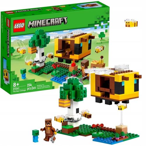 LEGO MINECRAFT KLOCKI 21241 PSZCZOŁY UL PASIEKA + TORBA PREZENTOWA LEGO na Arena.pl