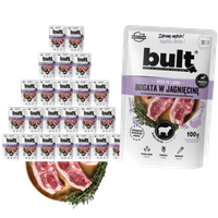 BULT mokra karma dla psa Jagnięcina saszetka 24x100g