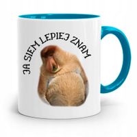 Kubek Błękitny Nosacz Janusz Ja Siem Lepiej Znam Z Nadrukiem Ze Zdjęciem