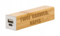 GRAWEROWANY Power bank USB reklamowy Z TWOIM LOGO NAPISEM 10 sztuk
