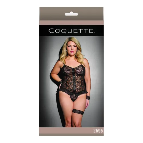 Coquette - Top z ramiączkami i stringami - plus size na Arena.pl