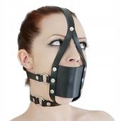UPRZĄŻ Z MASKĄ NA USTA i Kulkowym Kneblem BDSM