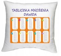 foto PODUSZKA z Tabliczka Mnożenia PREZENT + IMIĘ