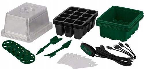 PARKSIDE 5x Zestaw do Uprawy Sadzonek LED 33 el. Timer 60 Miejsc, Akcesoria na Arena.pl
