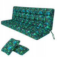 Poduszka na Huśtawkę na Ławkę Ogrodową 180 cm Gruba Wodoodporna + 2 Jaśki