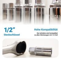 19606 Zestaw wykrętaków do szpilek 11 elementów w walizce (napę 1/2")