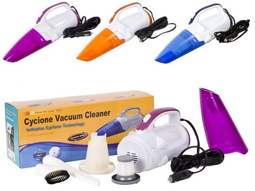 ODKURZACZ SAMOCHODOWY 12V FUNKCJA CYKLONU + HEPA na Arena.pl