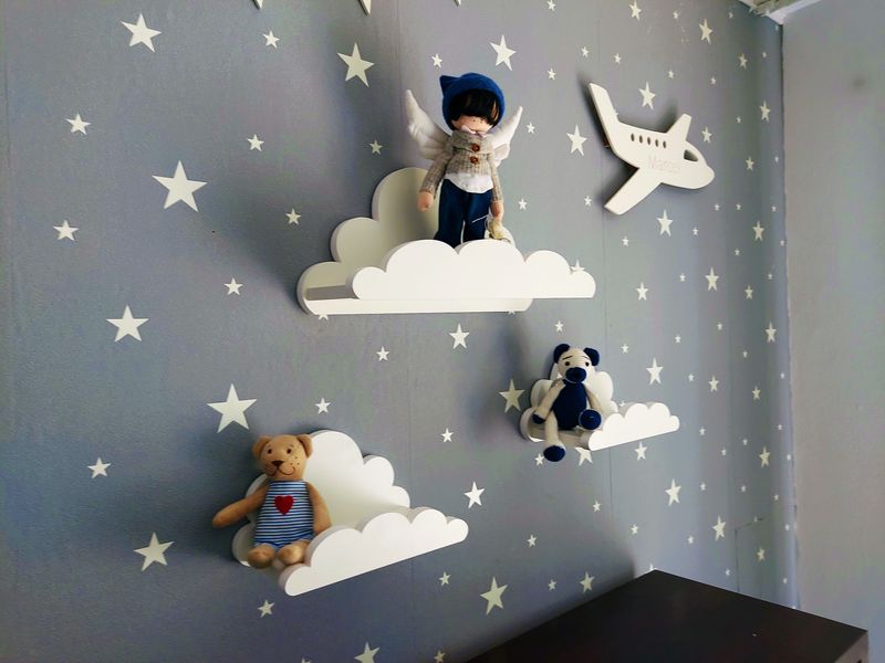 Półki chmurki zestaw 3 półka chmurka Jungle Prestige zdjęcie 3