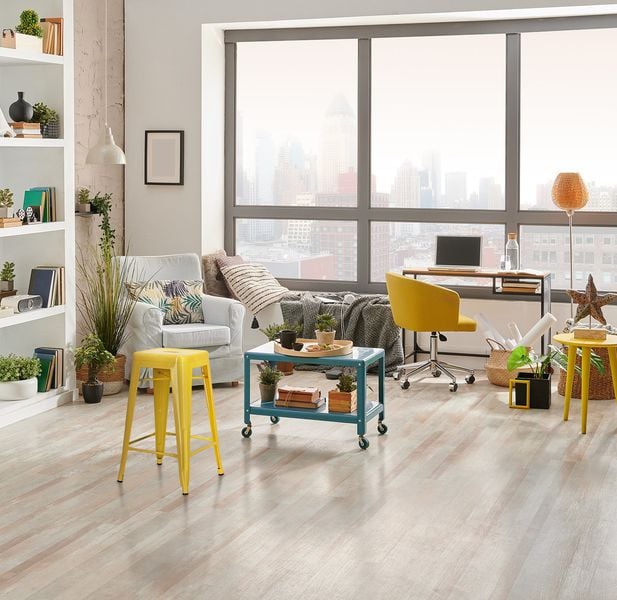 Hoker Paris 66cm żółty inspirowany Tolix zdjęcie 3