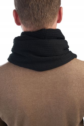 KOMPLET ZIMOWY CZAPKA U3 + KOMIN T2 - CZARNY na Arena.pl