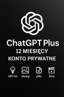 ChatGPT Plus – 12 Miesięcy (1 Użytkownik) – Konto Prywatne z subskrypcją