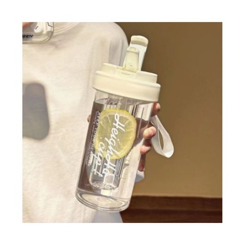 Butelka na wodę z koszyczkiem i słomką 600 ML Simple BD32B na Arena.pl