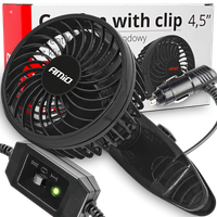 Wiatrak Wentylator Samochodowy 24V Do Auta Mocny Regulacja Dmuchawa Nawiew