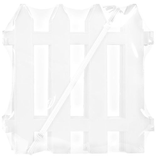 Płotek ogrodowy biały 30x30 cm 10 szt. na Arena.pl