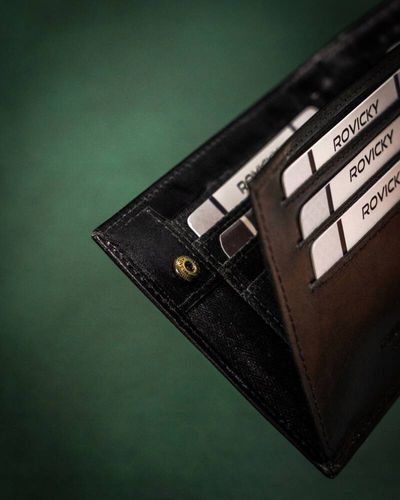 skórzany portfel męski z systemem rfid - rovicky na Arena.pl
