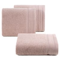 Ręcznik kąpielowy Kely 70x140 cm pudrowy róż z bordiurą