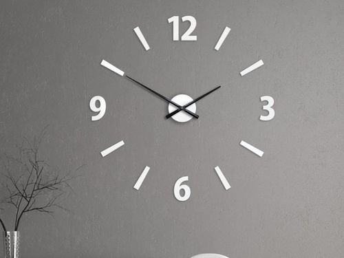 Zegar Klaus biały 75 cm na Arena.pl