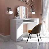 Toaletka kosmetyczna PARIS + Lustro Połysk