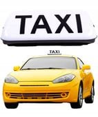 Kogut TAXI LED Gapa Kogut Lampa Sygnalizator Biała Podświetlana do Taksówki